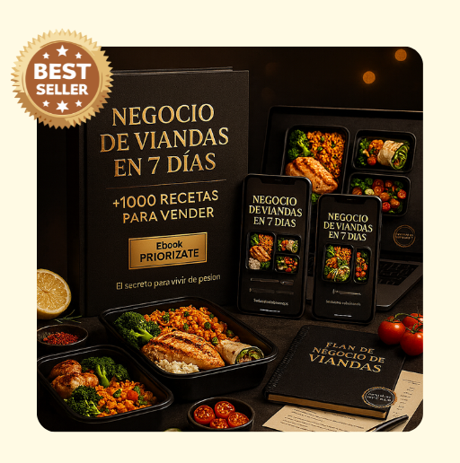 Armá tu negocio de viandas en 7 días con +1000 recetas + 5 BONUS EXCLUSIVOS